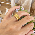Anillo Pluma - vista frontal
