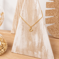 Collar con colgante de herradura mate