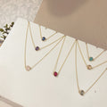Collar piedra doblada colores vista 5