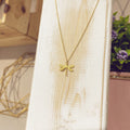 Collar libélula mini dorada